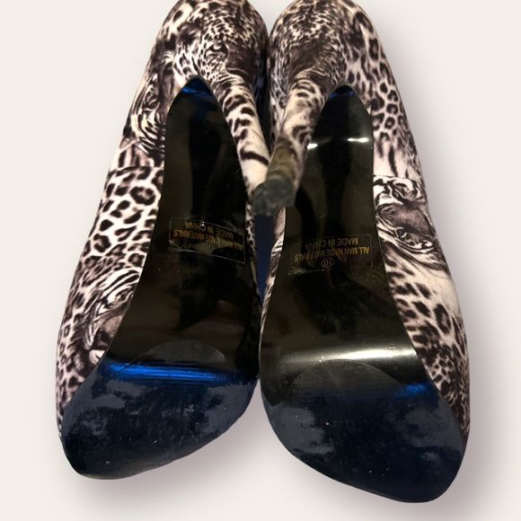 ALBA SAFARI Women Size 10 Tigers Tall Heel Platform Shoes Stilettos Dancer Club - Picture 9 of 12